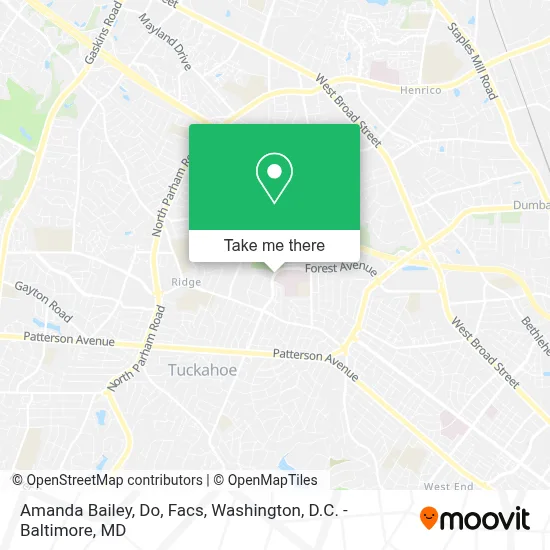 Amanda Bailey, Do, Facs map
