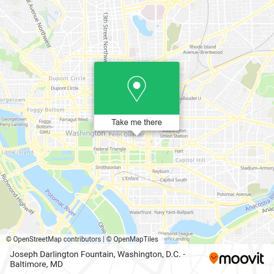Joseph Darlington Fountain map