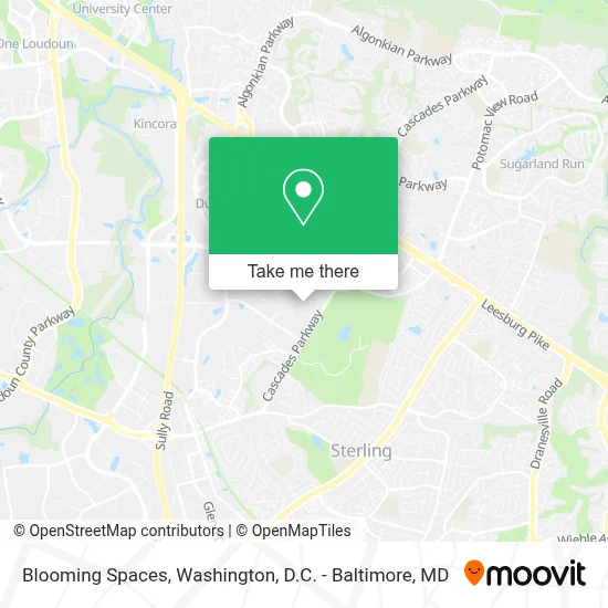 Blooming Spaces map