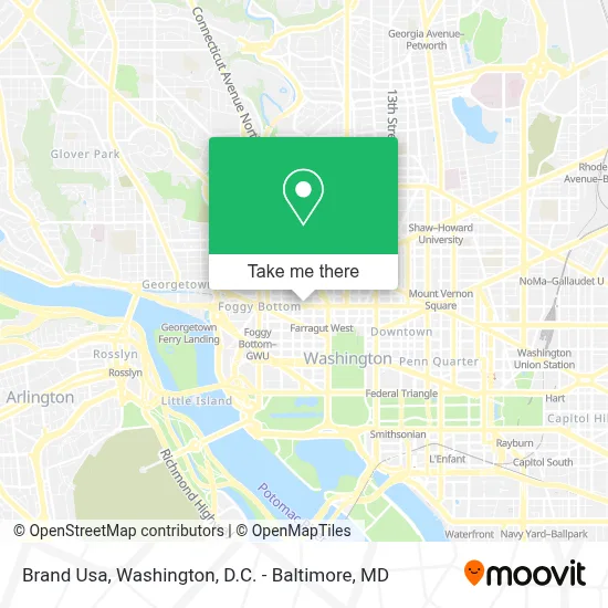 Brand Usa map