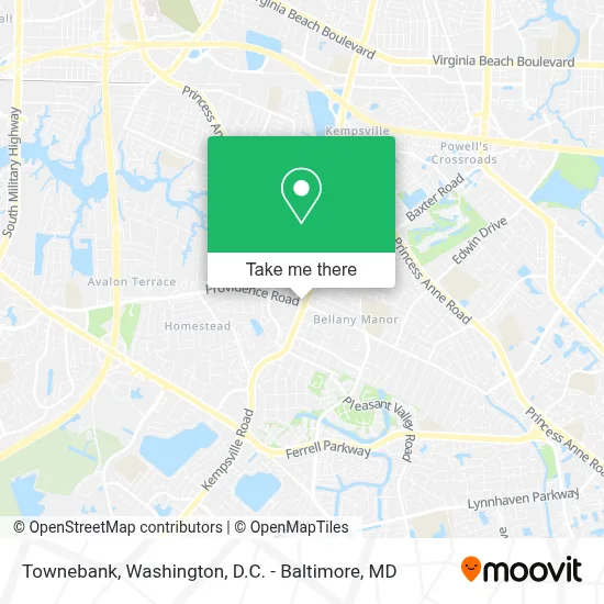 Townebank map