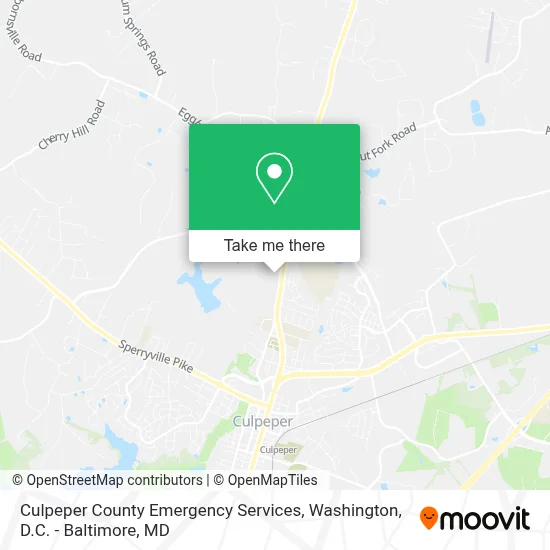 Culpeper County Emergency Services map
