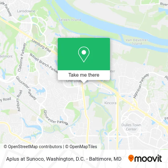 Aplus at Sunoco map