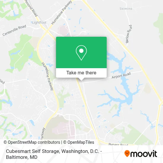 Cubesmart Self Storage map