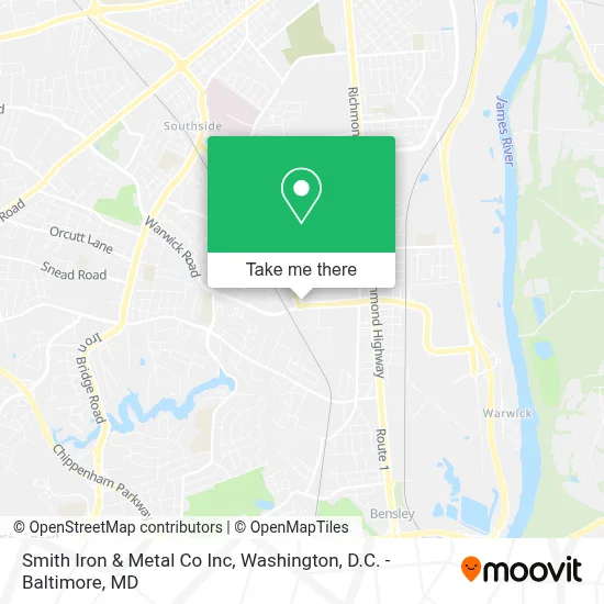 Smith Iron & Metal Co Inc map