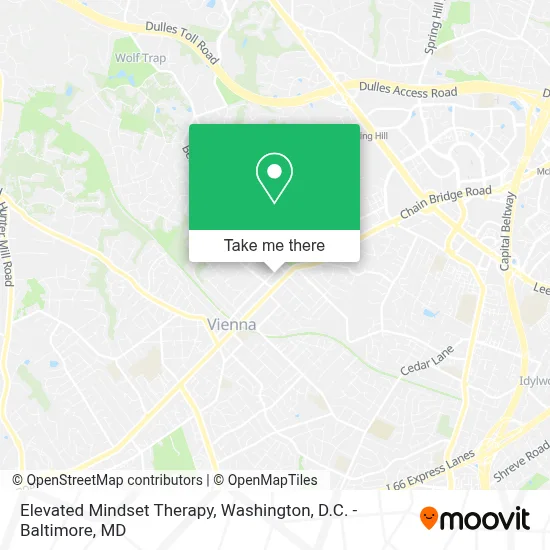 Elevated Mindset Therapy map