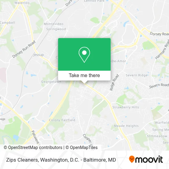 Zips Cleaners map