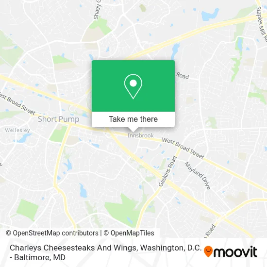 Charleys Cheesesteaks And Wings map