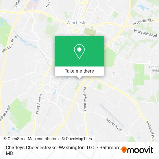 Charleys Cheesesteaks map