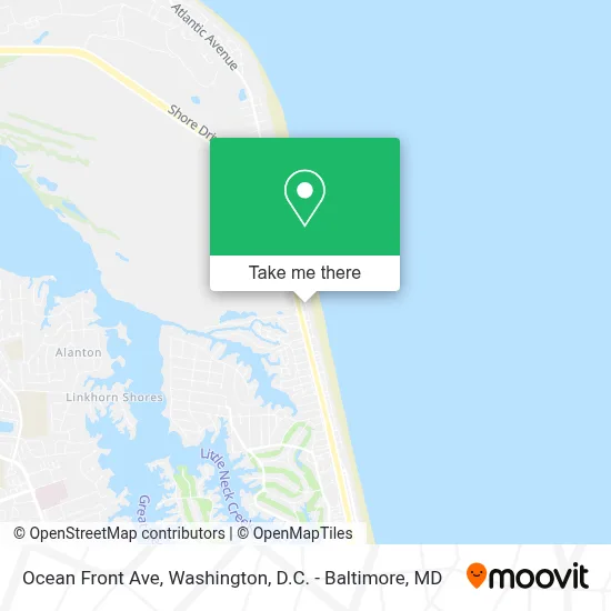 Ocean Front Ave map