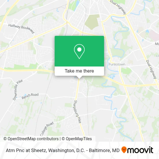 Atm Pnc at Sheetz map