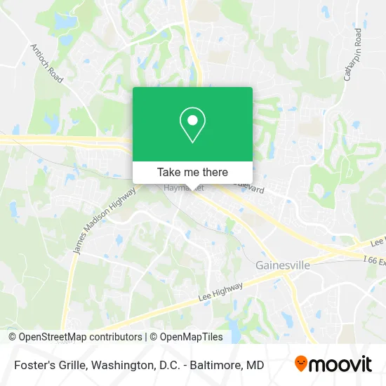 Foster's Grille map
