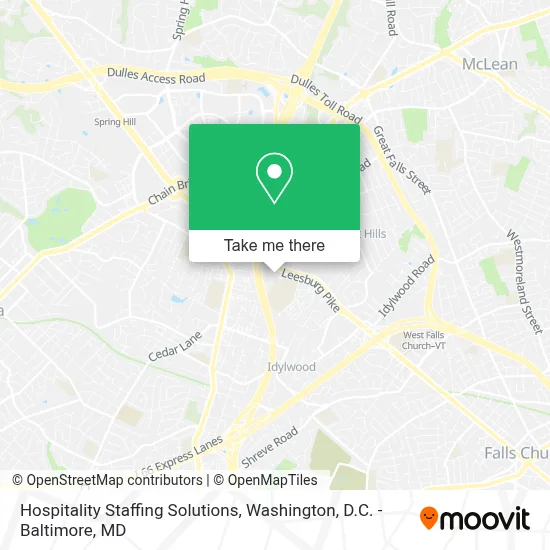 Hospitality Staffing Solutions map