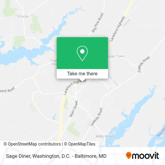 Sage Diner map