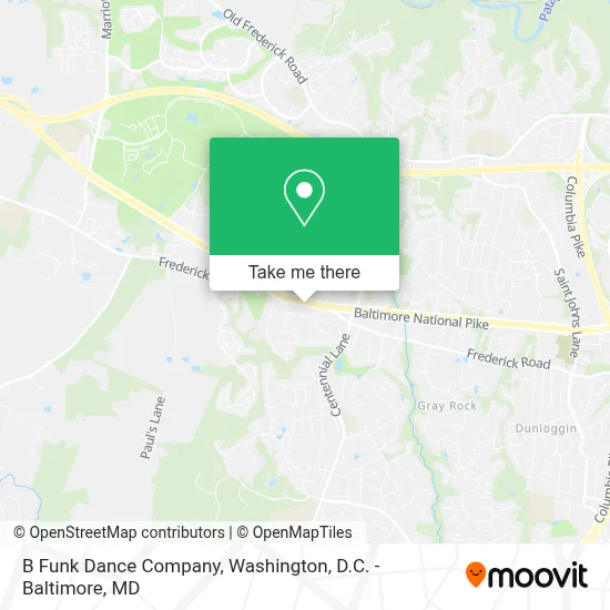B Funk Dance Company map