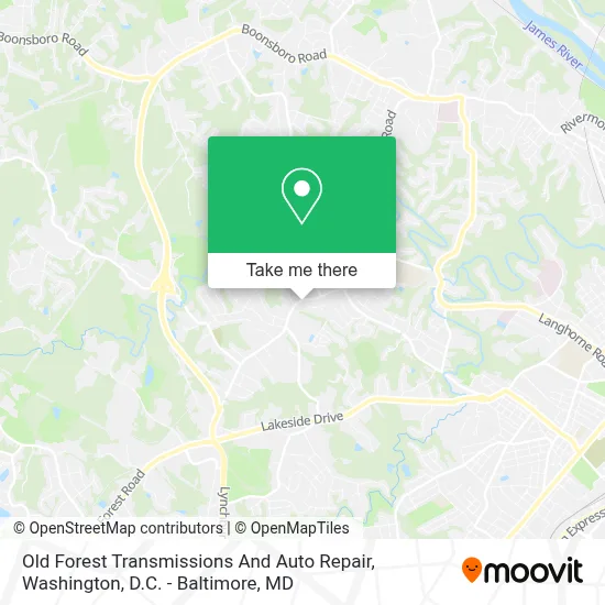 Old Forest Transmissions And Auto Repair map