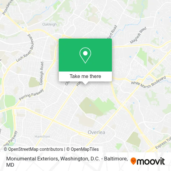 Monumental Exteriors map