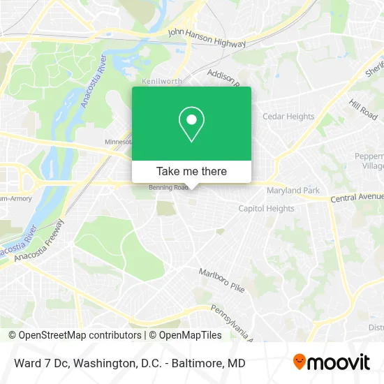 Ward 7 Dc map