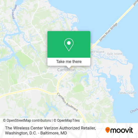 The Wireless Center Verizon Authorized Retailer map