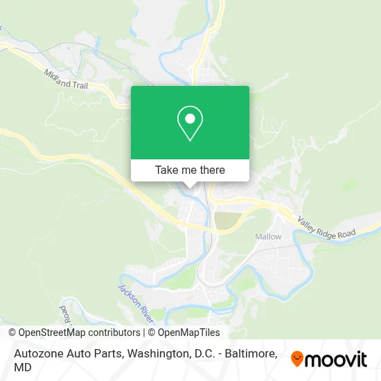 Autozone Auto Parts map