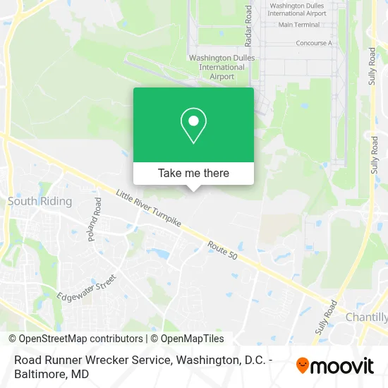Road Runner Wrecker Service map
