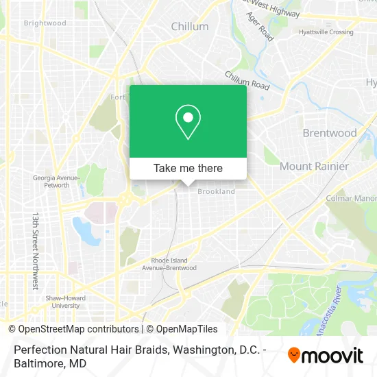 Perfection Natural Hair Braids map