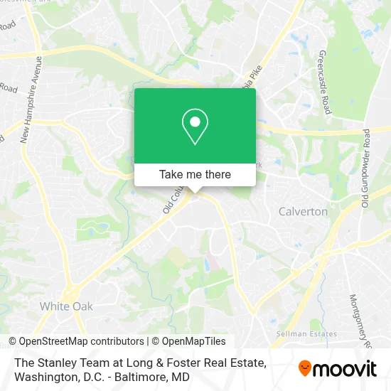 The Stanley Team at Long & Foster Real Estate map