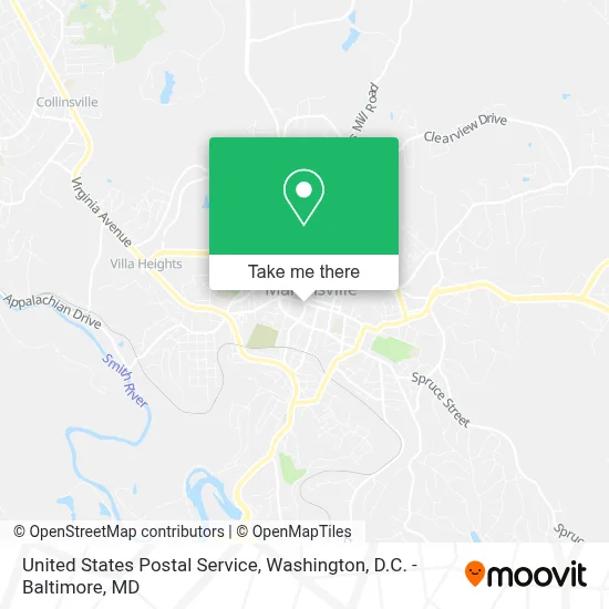 United States Postal Service map