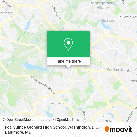 Fca Quince Orchard High School map