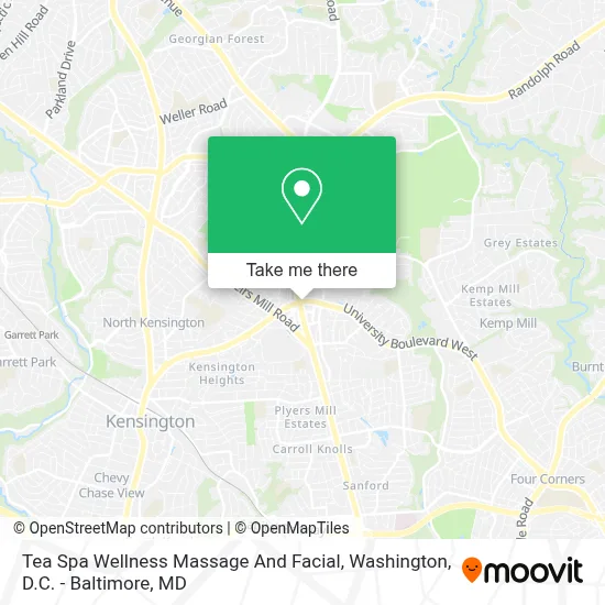Tea Spa Wellness Massage And Facial map