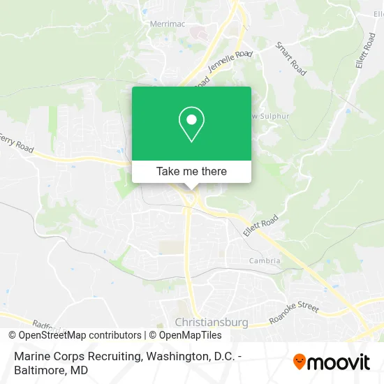 Marine Corps Recruiting map