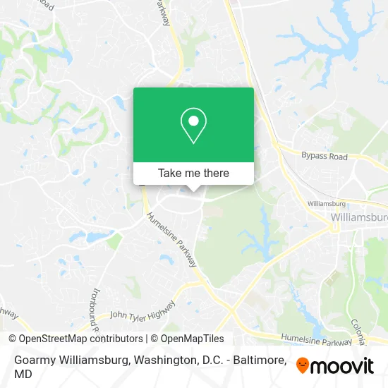 Goarmy Williamsburg map