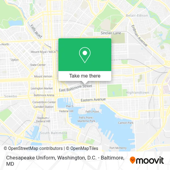 Chesapeake Uniform map