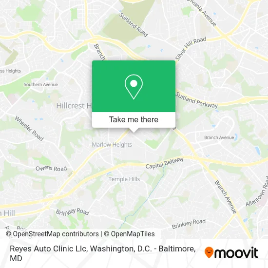 Reyes Auto Clinic Llc map