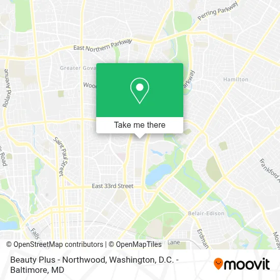 Beauty Plus - Northwood map