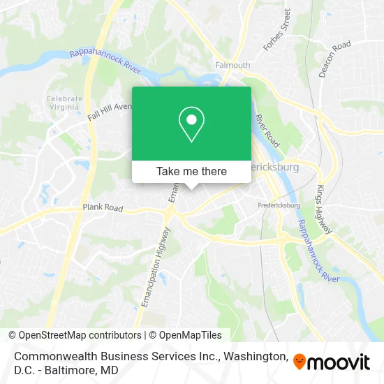 Commonwealth Business Services Inc. map