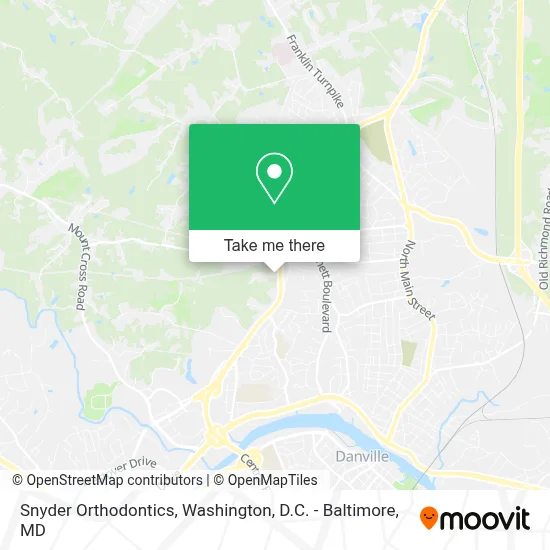 Snyder Orthodontics map