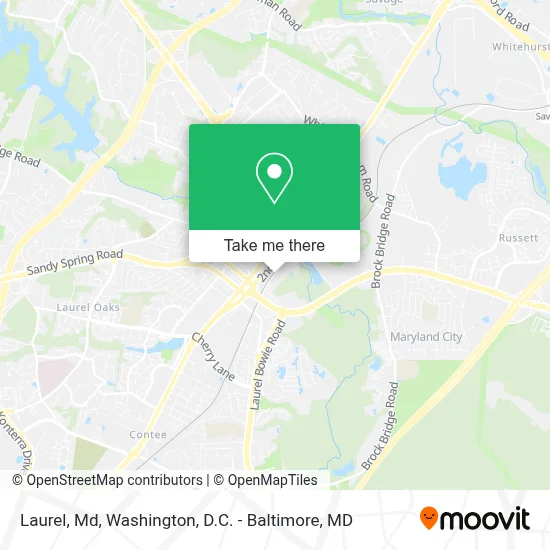 Laurel, Md map