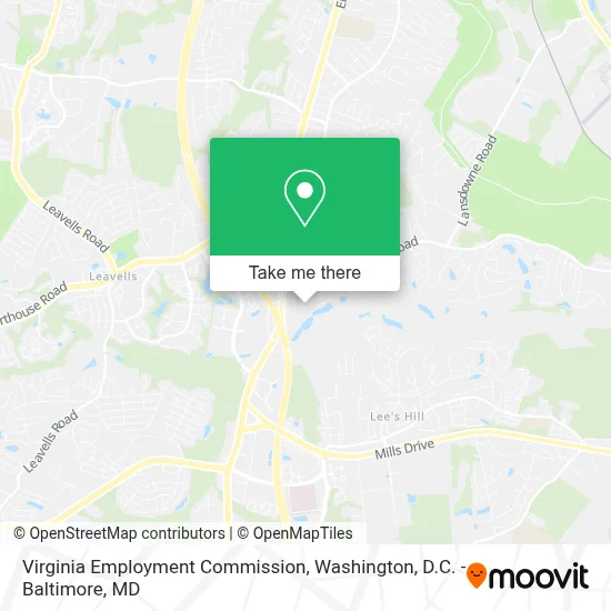 Virginia Employment Commission map