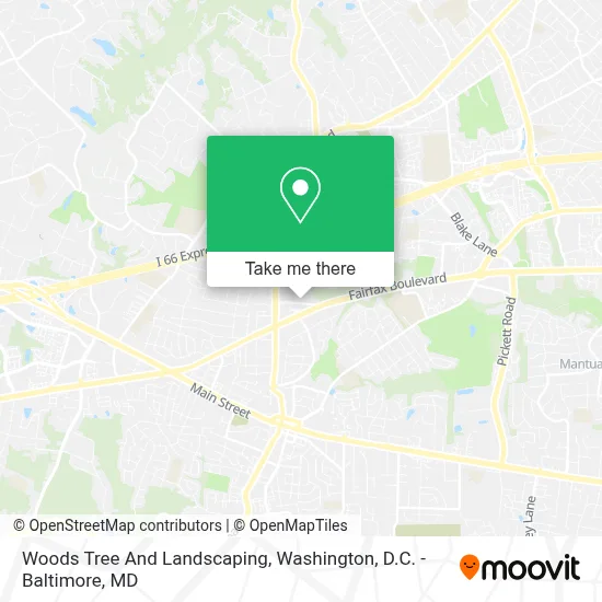 Woods Tree And Landscaping map
