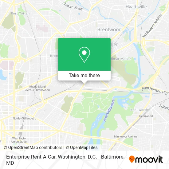 Enterprise Rent-A-Car map