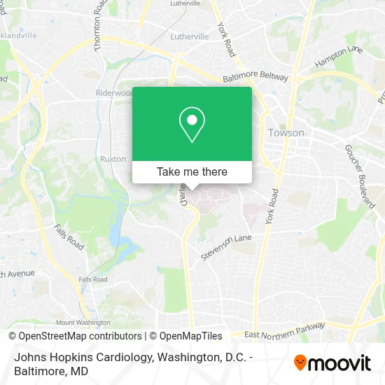 Johns Hopkins Cardiology map
