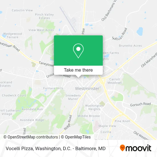 Vocelli Pizza map