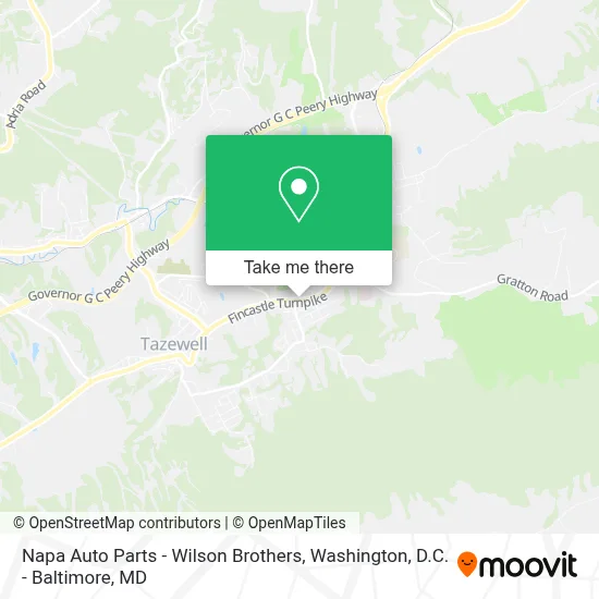 Napa Auto Parts - Wilson Brothers map