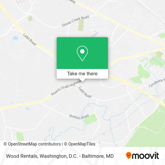 Wood Rentals map