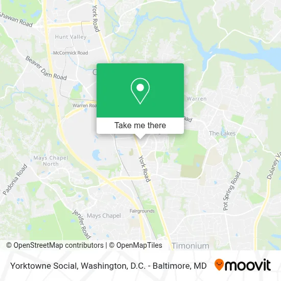 Yorktowne Social map