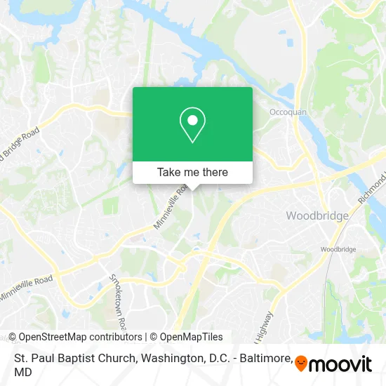 St. Paul Baptist Church map