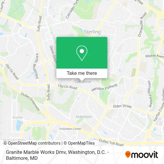 Granite Marble Works Dmv map