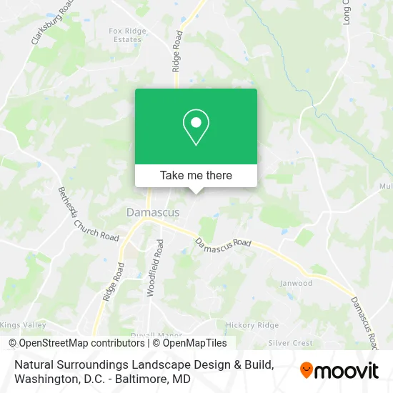 Natural Surroundings Landscape Design & Build map