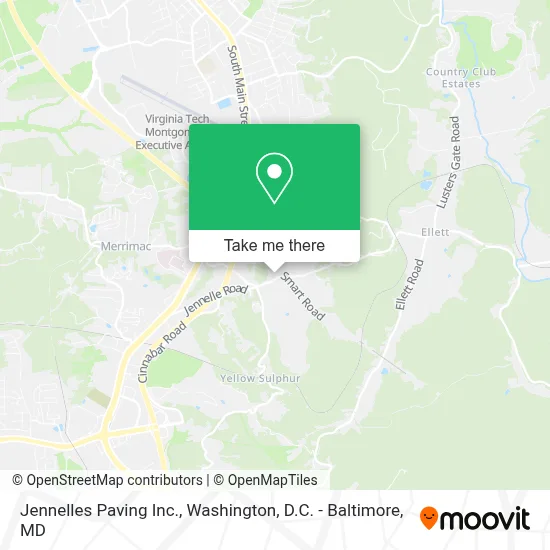Jennelles Paving Inc. map
